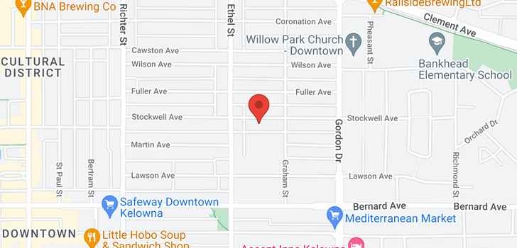 map of 951 Stockwell Avenue